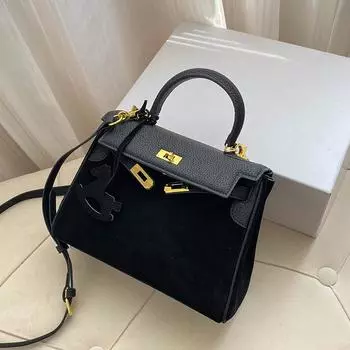 Премиальная матовая сумка женская осень 2025 года новая легкая роскошная сумка из оленьей кожи в иностранном стиле сумка-мессенджер через плечо прилив