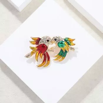 Премиальная ретро-брошь в виде ласточки, высококачественная брошь-булавка, изысканные аксессуары для костюма, цветная эмалевая брошь
