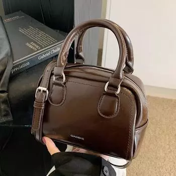 Премиальная сумка Commuter Boston, универсальная сумка Commuter Bowling, сумка-мессенджер из кожи с масляным воском красный