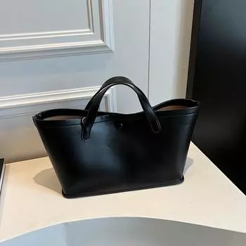 Премиальная сумка для поездок на работу, женская новая модная универсальная сумка-мессенджер, летняя ручная сумка-ведро для ребенка и мамы чёрный