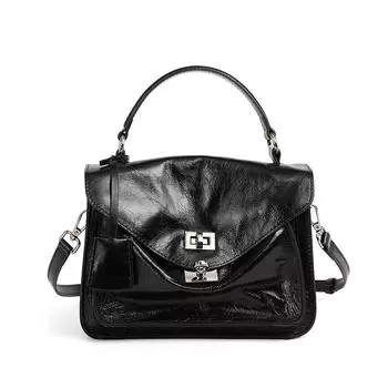 Премиальная сумка-конверт из коровьей кожи первого слоя, большая вместимость, портативная, для поездок на работу, сумка Кембридж, на плечо, мессенджер, женская сумка из натуральной кожи 22*8*18