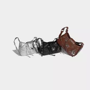 Премиальная сумка-мессенджер на плечо с милым и крутым принтом локомотива большой вместимости для женщин 2024 года чёрный