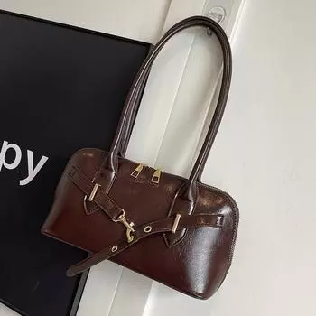 Премиальная сумка Niche, модная сумка-ракушка, ретро, портативная, через плечо, косая женская сумка Span красный