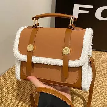 Премиальная сумка Niche женская сумка модная сумка-мессенджер женская повседневная ретро женская портативная сумка через плечо коричневый