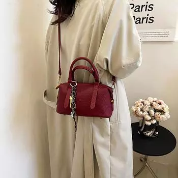 Премиальная сумка-подушка для переноски в руке, женская, 2024 года, осень, новая, ретро, модная, сумка через плечо, универсальная сумка-мессенджер