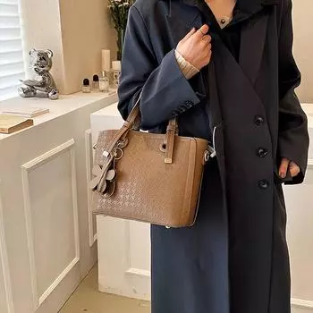 Премиальная сумка-тоут большой емкости модная сумка для студентов класса пригородных поездок на плечо женская белый