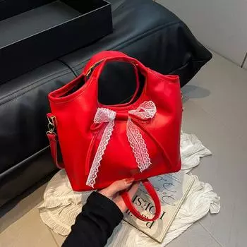 Премиальная сумка женская 2025 новая модная повседневная сумка через плечо сумка-ведро через плечо розовый