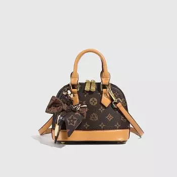 Премиальная сумка женская новая ретро сумка-ракушка с принтом универсальная классическая наплечная сумка женская сумка Small 16cm * 19cm * 15cm