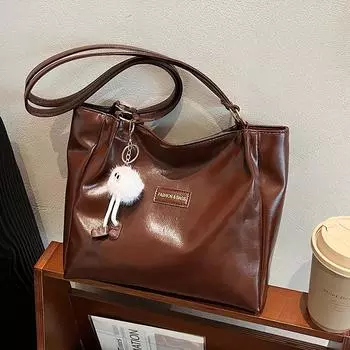 Премиальная сумка женская зимняя модная ретро сумка для поездок на работу большая вместительная универсальная сумка через плечо