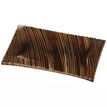 Премиальная тарелка для нигири-суши 33 см с резьбой «Волна Синоги» и глазурью «Аме», сделано в Японии, J-Kitchens, тарелка, глазурь, ударопрочная,