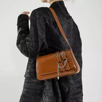 Премиальная текстура маленькая сумка осень и зима новая ретро мода женская сумка через плечо для поездок на работу подмышкой маленькая квадратная сумка