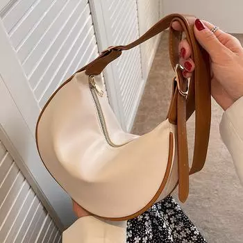 Премиальная текстура маленькая сумка женская летняя новая модная сумка через плечо нишевый дизайн ins седельная сумка чёрный