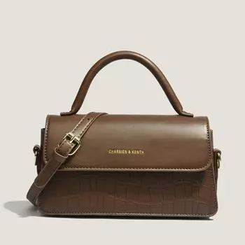 Премиальная текстура маленькая женская сумка новая женская сумка с каменным узором популярная универсальная косая сумка версия плечевая маленькая квадратная сумка чёрный