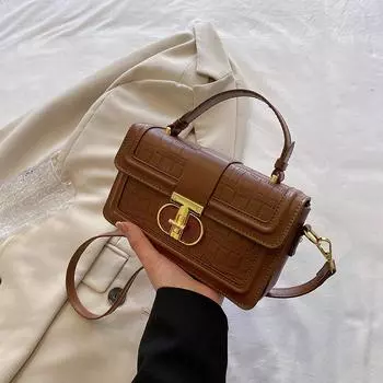 Премиальная текстура, однотонная, портативная, коробочная сумка, легкая, роскошная, через плечо, маленькая квадратная сумка красный