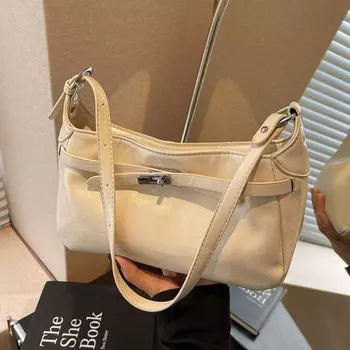 Премиальная текстура ретро маленькая квадратная сумка женская мода ленивый стиль рабочая сумка для поездок на работу серебряный