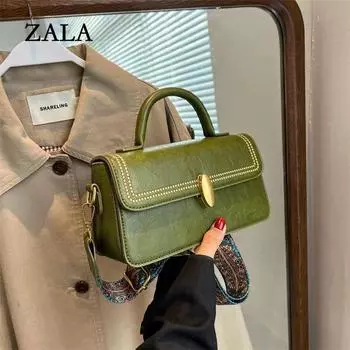 Премиальная текстура ретро маленькая сумка осень и зима новая сумка-мессенджер женская популярная универсальная сумка через плечо портативная маленькая квадратная сумка зелёный