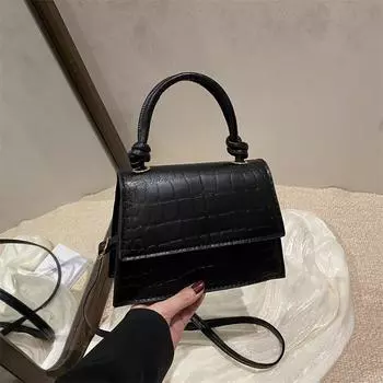 Премиальная текстура ретро портативная маленькая женская сумка 2025 года новая атмосферная универсальная сумка через плечо розовый