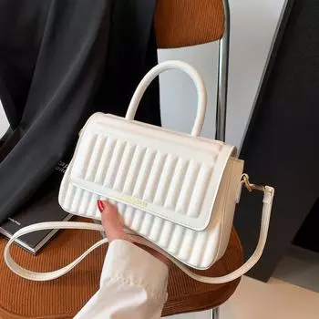 Премиальная текстура, женская сумка для переноски вручную, 2024, новая модная простая иностранная сумка в популярном стиле, сумка через плечо, сумка под мышкой золотой