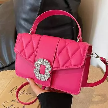 Премиальная текстурированная сумка женская модная универсальная сумка-мессенджер женская высококачественная цепная модная сумка через плечо розы красного