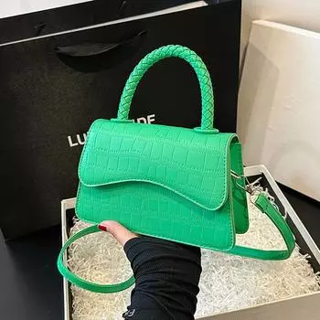 Премиальная женская сумка 2024 года, новая весенняя сумка, нишевая модная сумка-мессенджер, ретро-универсальная маленькая квадратная сумка, сумка через плечо белый