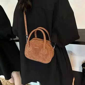 Премиальная женская сумка 2024 года, новая женская сумка через плечо, модная ретро-сумка, нишевая сумка