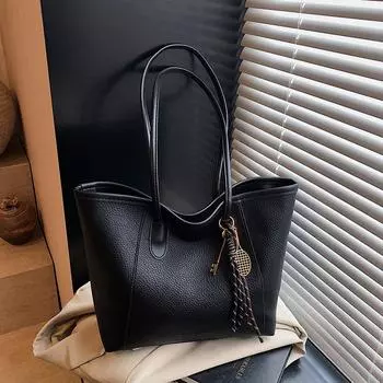 Премиальная женская сумка 2025 года, новая модная универсальная портативная сумка через плечо для офисного работника, большая вместительная сумка-тоут