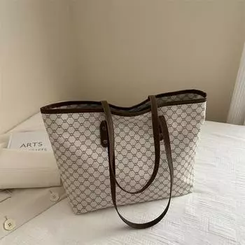 Премиальная женская сумка 2025 года, новая модная универсальная портативная сумка через плечо для офисного работника, большая вместительная сумка-тоут