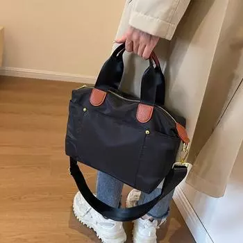 Премиальная женская сумка осень-зима большой вместимости новая ткань Оксфорд повседневная портативная большая сумка-тоут универсальная сумка-мессенджер one size fits all серый