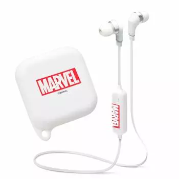 Премиальные беспроводные стереонаушники Bluetooth с силиконовым чехлом 4.1 [Логотип/Белый] PG-BTE1SD04MVL