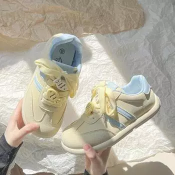 Премиальные модные кеды весна новые универсальные спортивные кеды на шнуровке повседневные ретро 35