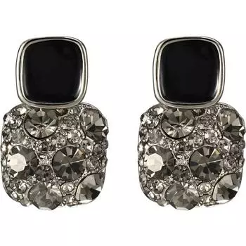 Премиальные ретро-серьги-гвоздики, стиль Court, простые и универсальные серьги, украшения для ушей для женщин чёрный