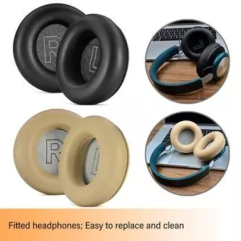 Премиальные сменные амбушюры для наушников B&O beoplay H4, H6, H7, H9, H9i, HX H9gen3 Удобные губчатые амбушюры чёрный