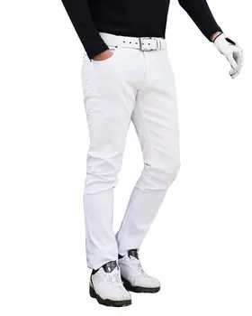 Премиальные стрейчевые гольф скинни больших размеров белые [TopIsm] брюки, мужские чиносы, осень/зима, весна/лето, 1-2XL,