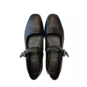 Премиальные туфли Мэри Джейн из натуральной кожи с мягкой подошвой из овчины, женские туфли, туфли на плоской подошве с ремешком с одной пряжкой, маленькие кожаные туфли, женские туфли 35