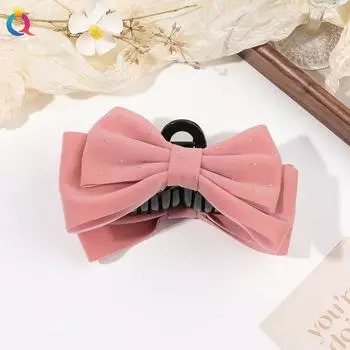 Премиальные заколки для волос для женщин: Заколки-бантики для густых и тонких волос, большие нескользящие заколки-бантики черного цвета