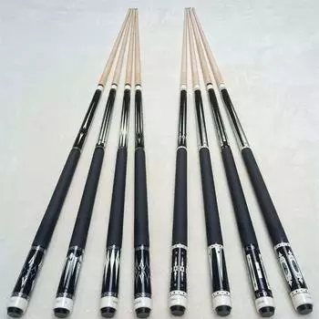 Премиальный бильярдный кий Профессиональный ручной утяжелитель Черный бильярдный кий для 8 шаров 9 шаров 1/2 Split из клена Прямой бильярдный кий