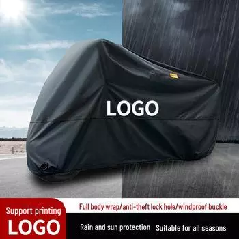 Премиальный чехол для электромобиля - солнцезащитный, водонепроницаемый, с серебристым покрытием, 190T210D 190T-M чёрный/оранжевый