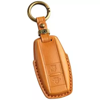Премиальный чехол для ключа-пульта YKK Pocket Key из натуральной кожи для входной двери YKK AP Smart, из натуральной кожи, для умного управления, премиальный, из натуральной кожи, идеально подходит для