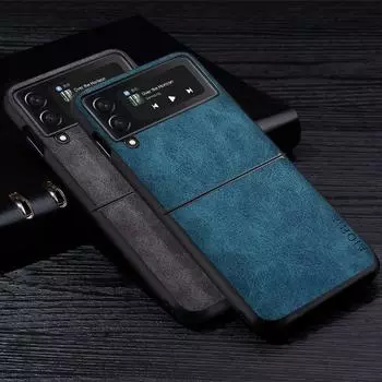 Премиальный чехол из искусственной кожи для Samsung Galaxy Z Flip 3, устойчивый к царапинам однотонный чехол для Samsung Galaxy Z Flip3 Zflip3 5g for Galaxy Z Flip 3