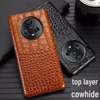 Премиальный чехол из воловьей кожи с крокодиловым узором для Honor Magic5/Magic5Pro Honor Magic 4 Ultimate