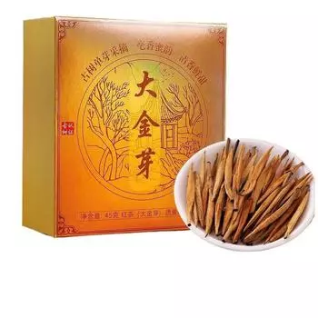 Премиальный черный чай Big Golden Bud Dian с золотым листом и золотыми иглами 45G [1 box]