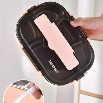 Премиальный дизайн с несколькими сетками, сохраняющий свежесть, кухонный ящик для хранения продуктов емкостью 1000 мл для офисного ланч-бокса 1 зелёный