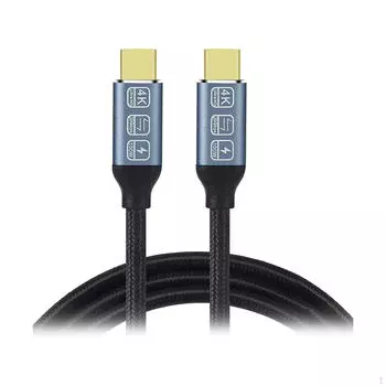 Премиальный кабель USB C для передачи данных на высокой скорости и быстрой зарядки length 1m