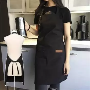 Премиальный кухонный фартук с большими карманами, регулируемый, маслостойкий, водонепроницаемый, легко моется, для любителей готовить в кафе и ресторанах