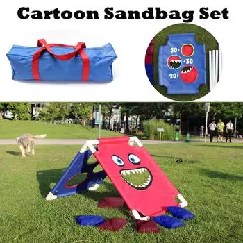 Премиальный набор мешков с песком: в него входят 1 портативная шахматная доска и 6 мешков с песком для игры в помещении. One Size красный