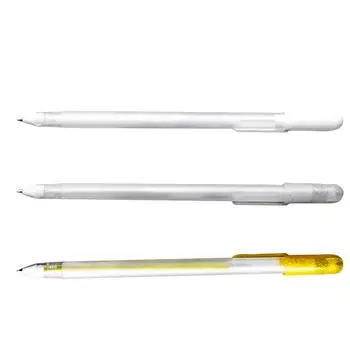 Премиальный набор трехцветных гелевых ручек, золотые и гелевые ручки, ручки для рисования с тонким наконечником для дизайна иллюстраций, художественного эскизирования, рисования на черной бумаге, 5 мл One Size