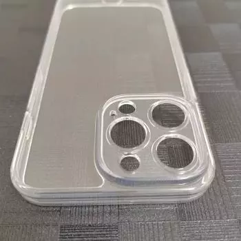 Премиальный прозрачный стеклянный чехол для Apple 13 Pro Max имеет простую конструкцию из закаленного стекла для защиты от падений и столкновений. iPhone 13 Pro