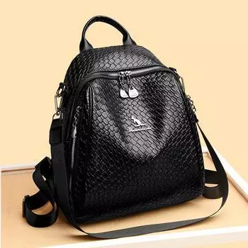 Премиальный текстурированный женский рюкзак, весенняя новинка, модная и универсальная ручная сумка через плечо, рюкзак большой вместимости
