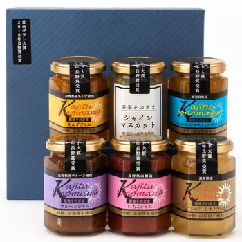 Премия Fruit Japan Gift Award 2018 Nagano Prize 150 г x 6 без твердого джема, подарок в виде джема, победитель, бутылки, сахар, добавки, содержание 80%, (Набор 62)