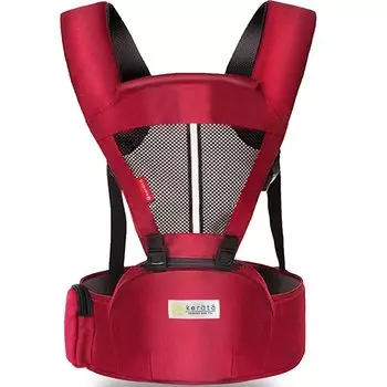 Премия Mama Best 2024, переноска для младенцев, 3-сторонняя переноска для младенцев, разделяемая на талии [Победитель Ninaru] (Кератта) (лицом к лицу, лицом вперед) (с. красный)